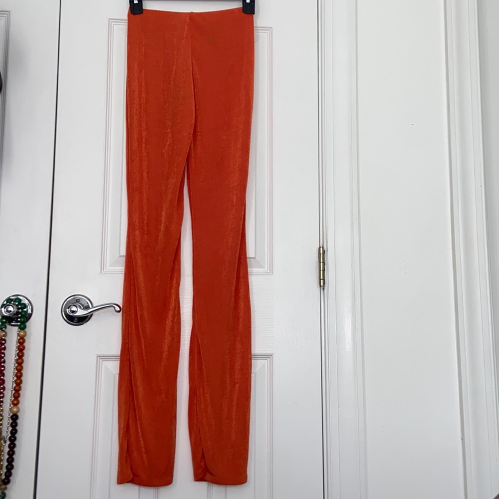 Orange Flare Pants